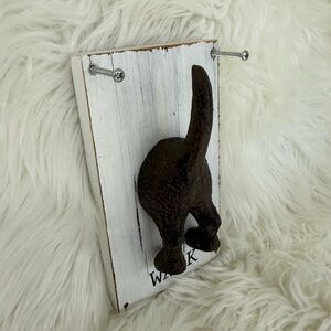 Rustic Brown Dog Tail Wall Hook
